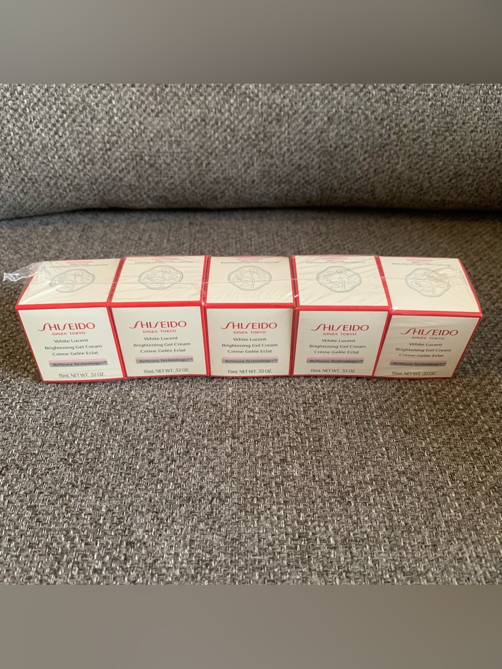 BNIB Sealed 5 pcs Shiseido White Lucent Brightening Gel Cream travel-sized 15ml